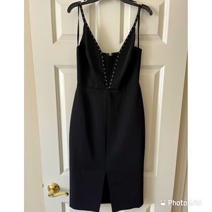 BCBG black cocktail midi dress